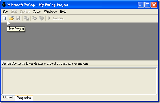 Microsoft FxCop - New Project