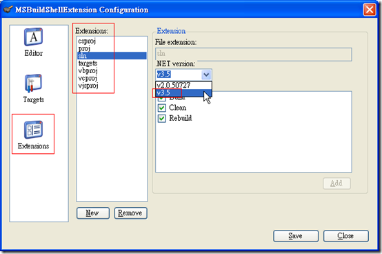 MSBuildShellExtension Configurator