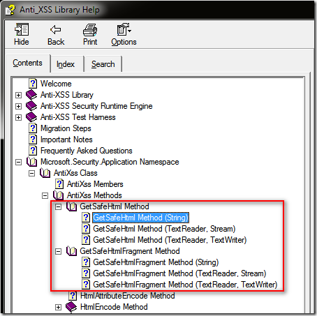 Anti_XSS Library Help