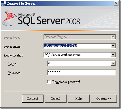 Connect to Server