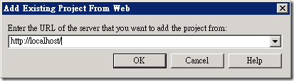 Add Existing Project from Web