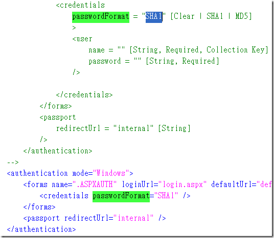 web.config.comments 除了可以看見 web.config 的所有預設屬性值外，還可以看見所有屬性可能出現的所有選項值，只要你對該設定有一定程度的瞭解，通常就可以一目了然的立即反應你可以設定的值，不用每次都上網閱讀龐雜的 MSDN 文件
