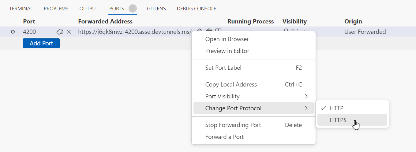 Change Port Protocol