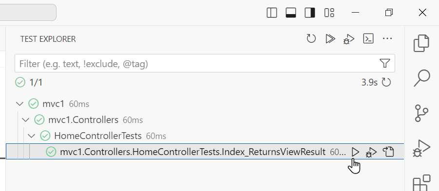 Test Explorer