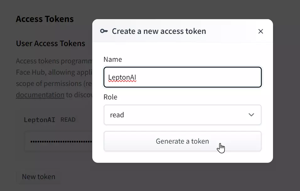 Hugging Face Hub Token