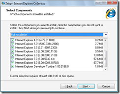 Internet Explorer Collection 1.3.0.1 安裝過程
