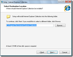 Internet Explorer Collection 1.3.0.1 安裝過程