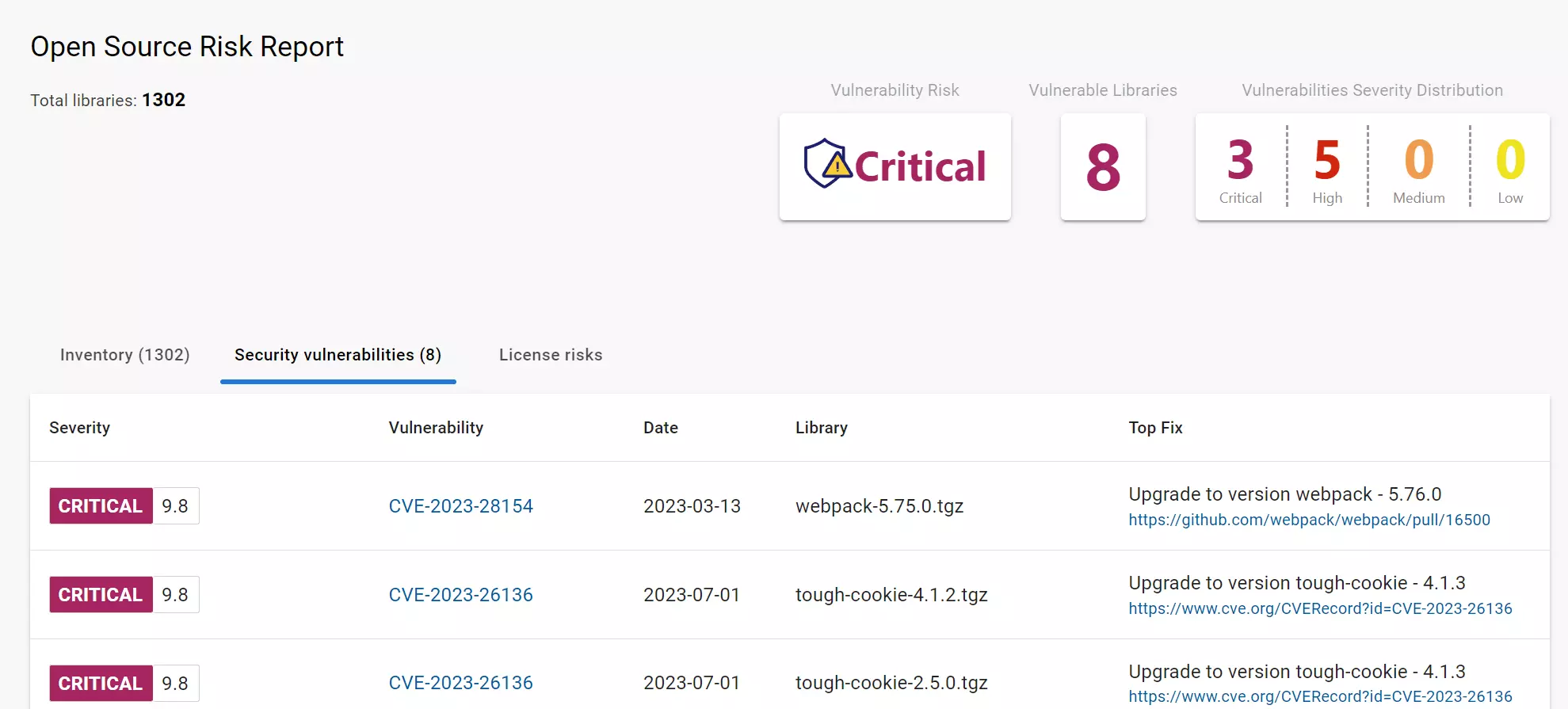 Open Source Risk Report