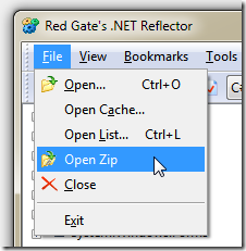 Red Gate's .NET Reflector :: Open Zip Red Gate's .NET Reflector :: Open Zip