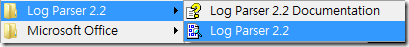 Log Parser 2.2
