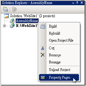 Web Deployment Project Property Pages