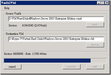 Vmdk2Vhd