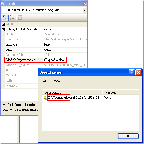 Merge Module -> ModuleDependencies