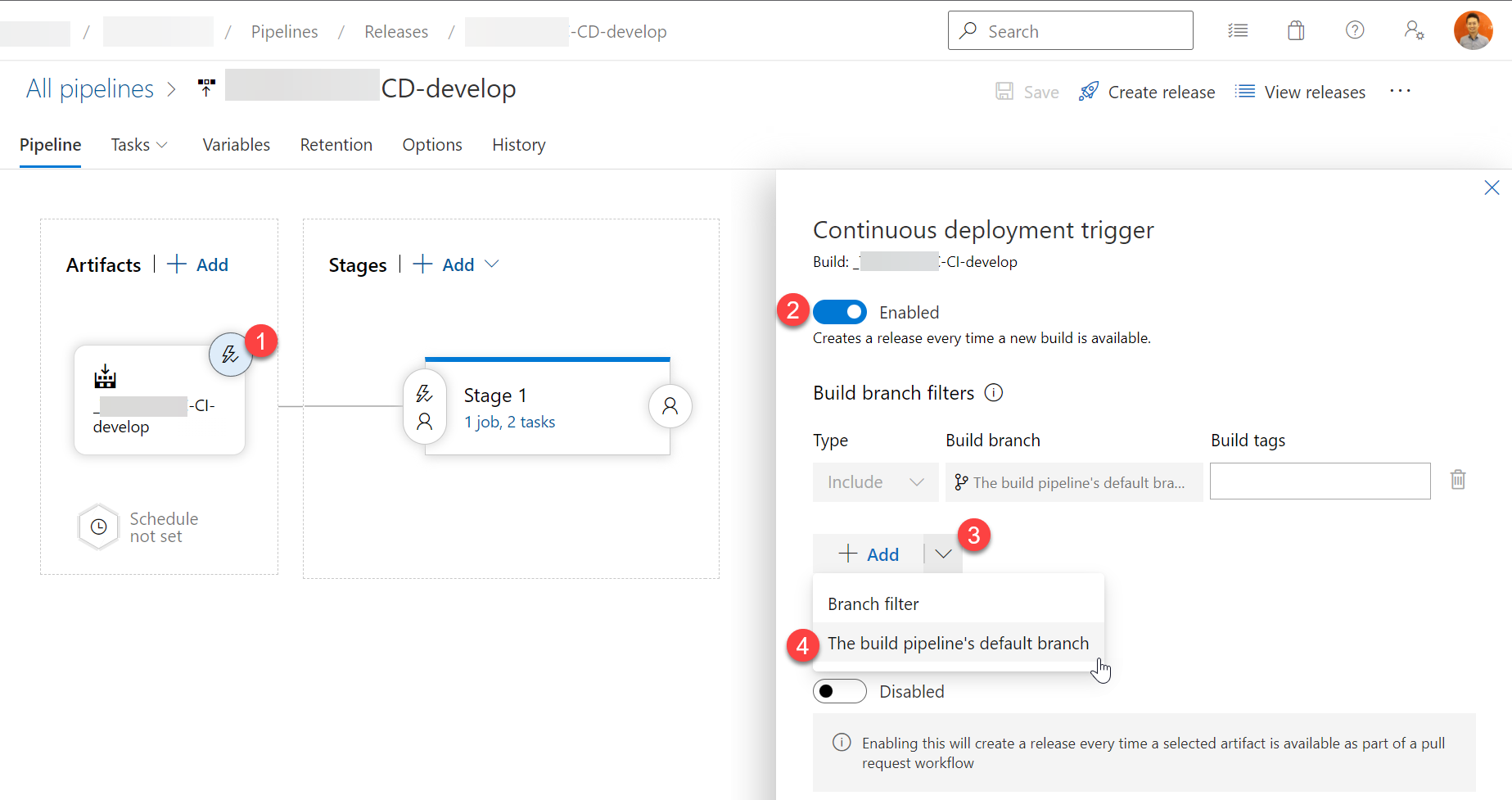 Release pipelines