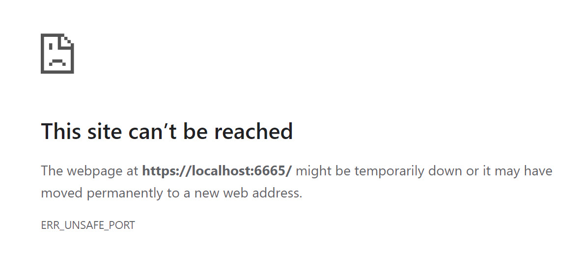 ERR_UNSAFE_PORT