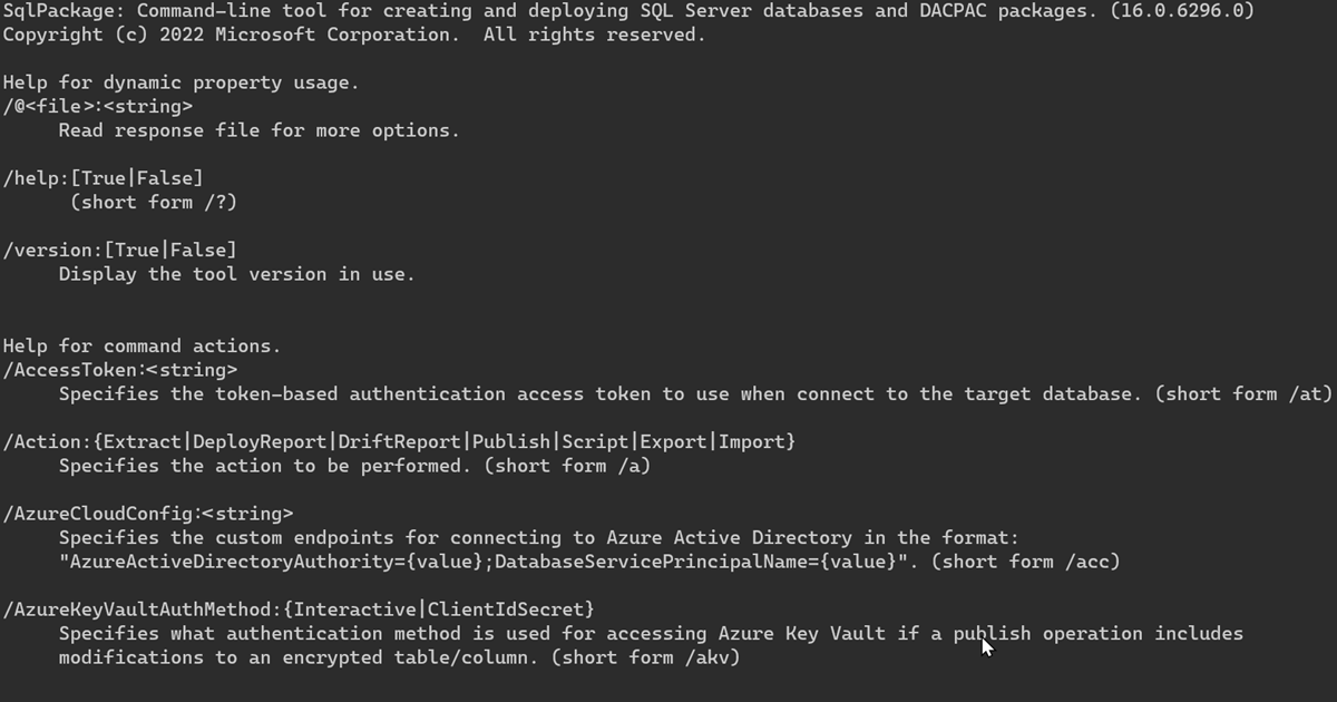 SqlPackage