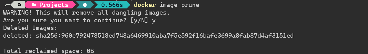 docker image prune